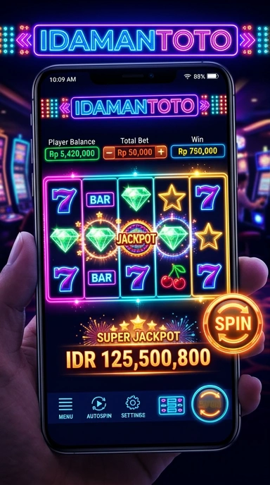 Contoh aplikasi yang tersedia di idamantoto dengan tampilan yang intuitif.